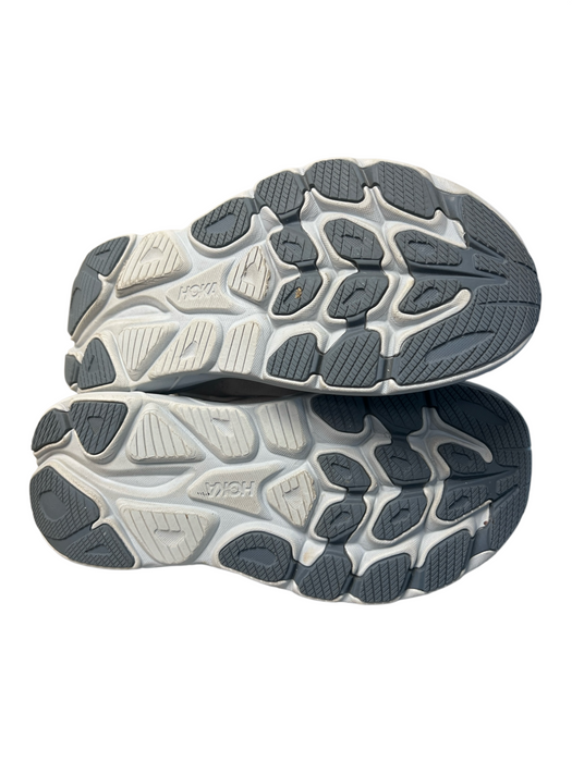 Hoka Shoe Size 8 Gray & Blue Fabric Almond Toe Lace Up Perforated Runner Shoes Gray & Blue / 8