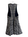 Alice + Olivia Size Est S/M Black & Beige Cotton & Nylon Woven Stripes Dress Black & Beige / Est S/M