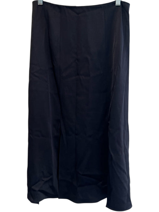 Alice + Olivia Classics Size 8 Black Triacetate Blend Flap Slits Back Zip Skirt Black / 8