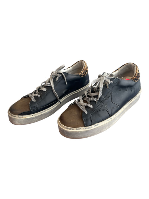 Golden Goose Shoe Size 40 Silver Genuine Leather Ponyhair Low Top Platform Shoes Silver / 40