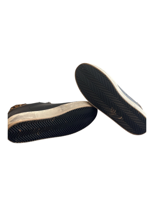 Golden Goose Shoe Size 40 Silver Genuine Leather Ponyhair Low Top Platform Shoes Silver / 40