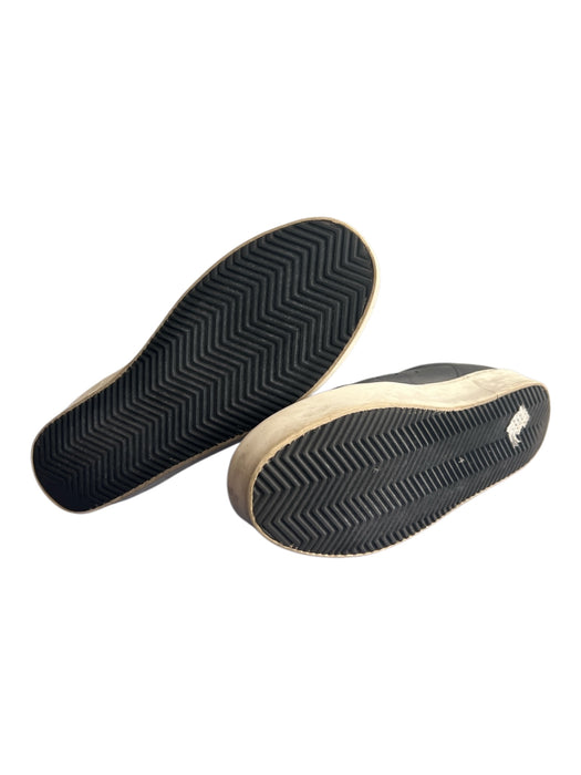 Golden Goose Shoe Size 40 Black & Silver Genuine Leather Lace Up Low Top Shoes Black & Silver / 40