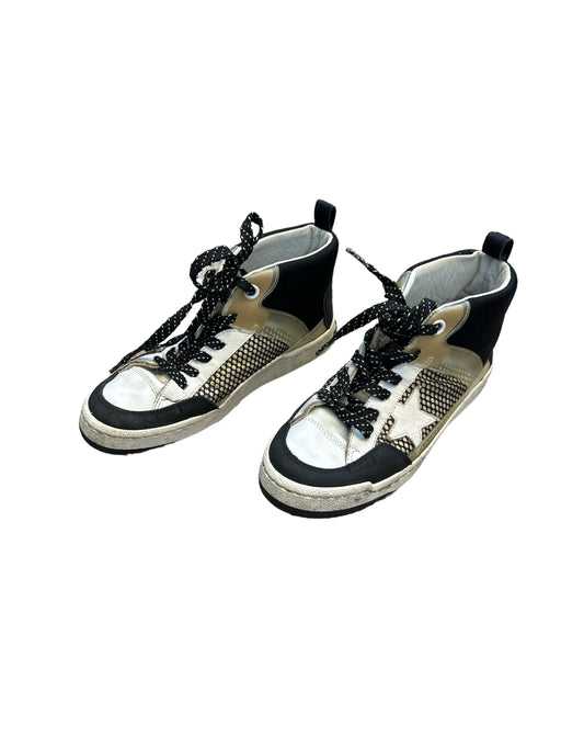 Golden Goose Shoe Size 39 Black & White Leather High Top Athletic Sneakers Black & White / 39