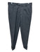 Sid Mashburn Size 33 Dark Gray Wool Blend Solid Dress Cuffed Men's Pants Dark Gray / 33
