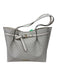 Michael Kors White & Grey Leather Monogram Shoulder Bag Magnetic Close Bag White & Grey / L