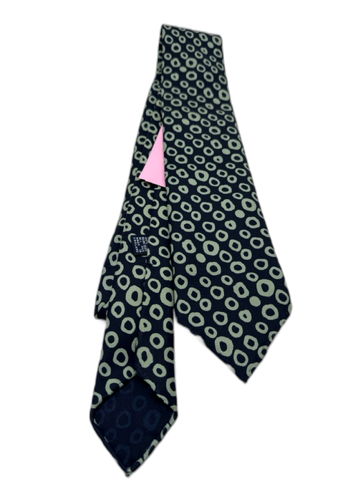 Drake Navy & Green Silk Dots Men's Ties Navy & Green