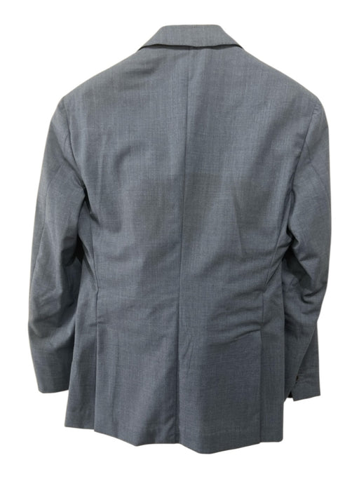 Sid Mashburn Blue Wool Solid 2 Button Men's Suit Blue / 48