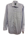 Sid Mashburn Size Est M Blue & White Cotton Plaid Button Down Long Sleeve Shirt Blue & White / Est M