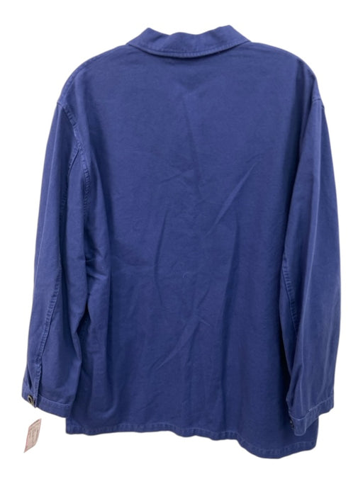 Sid Mashburn Size XL Navy Blue Cotton Solid Buttons Men's Jacket Navy Blue / XL
