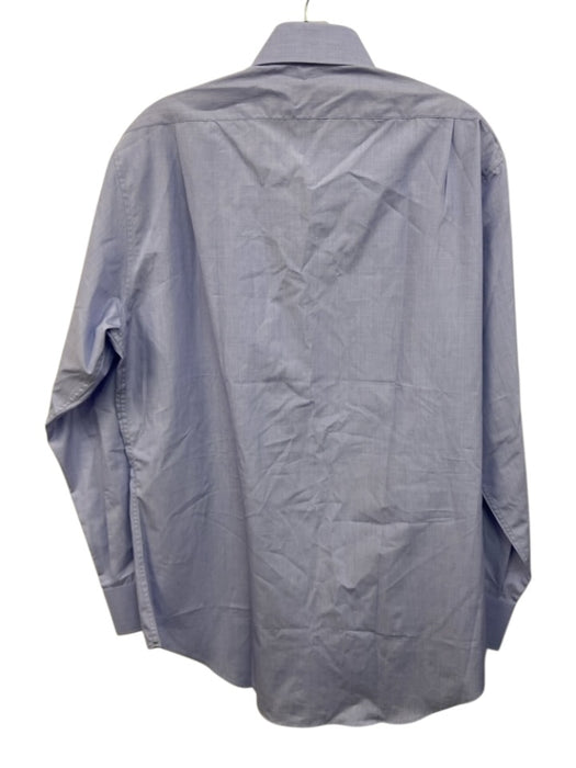 Sid Mashburn Size Est M Light blue Cotton Solid Button Down Long Sleeve Shirt Light blue / Est M