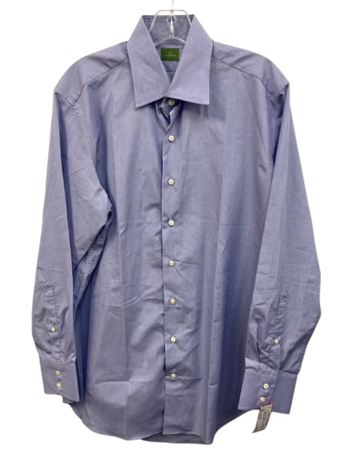 Sid Mashburn Size Est M Light blue Cotton Solid Button Down Long Sleeve Shirt Light blue / Est M