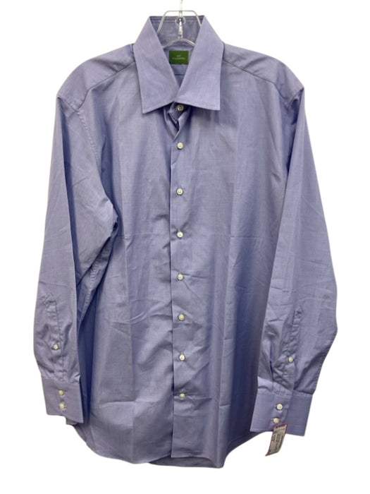 Sid Mashburn Size Est M Light blue Cotton Solid Button Down Long Sleeve Shirt Light blue / Est M
