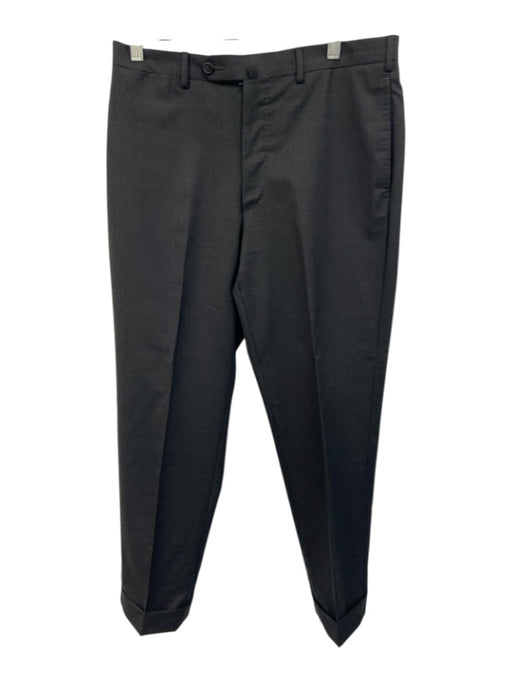 Sid Mashburn Size 33 Dark Gray Wool Solid Zip Fly Men's Pants Dark Gray / 33