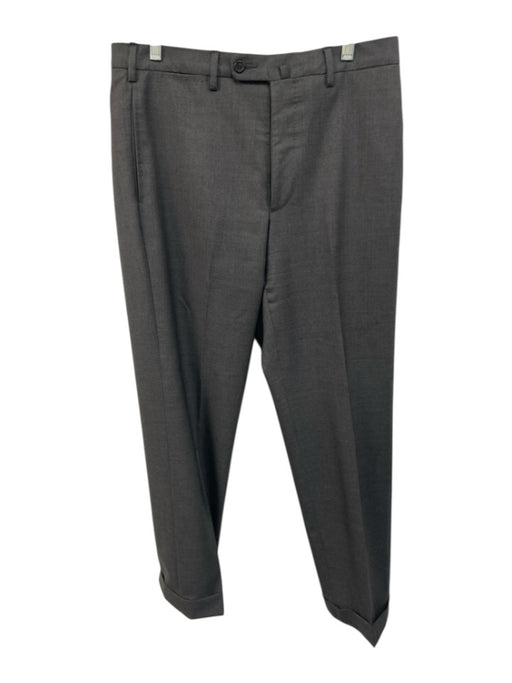Sid Mashburn Size 32 Gray Wool Solid Zip Fly Men's Pants Gray / 32