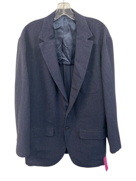 Sid Mashburn Navy Blue Wool Solid 2 Button Men's Blazer Navy Blue / 58