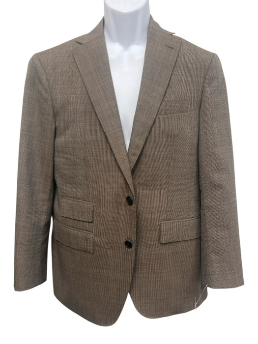 Sid Mashburn Brown Wool 2 Button Men's Suit Brown / 48