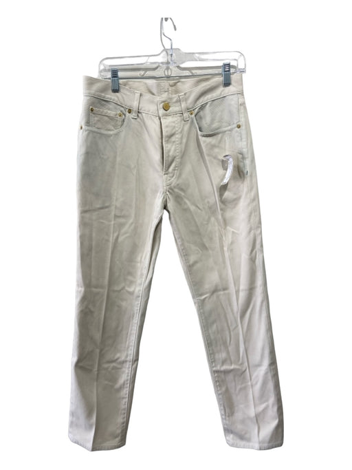 Sid Mashburn Size 32 Cream Cotton Zip Fly Men's Pants 32