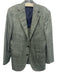 Sid Mashburn Green & Brown Linen Blend Plaid Notch Lapel 2 Button Men's Blazer Green & Brown / 38R