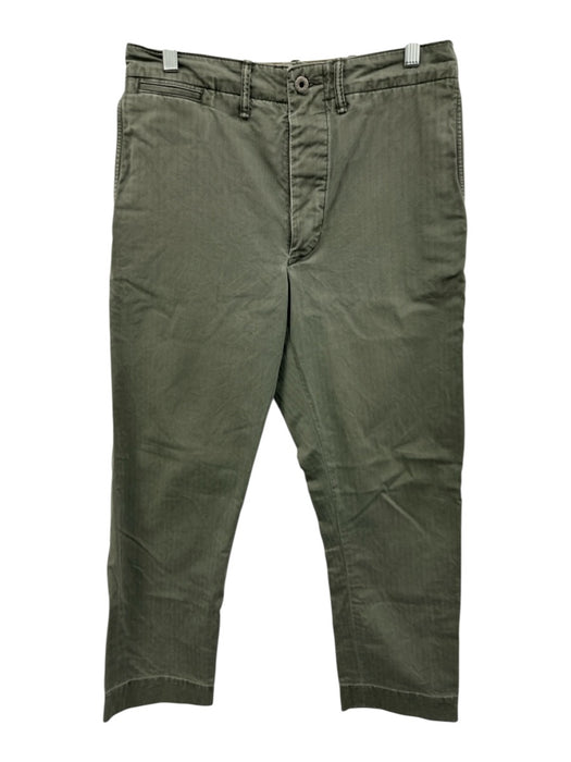 RRL Size 31 Green Cotton Herringbone Military Khakis Men's Pants Green / 31