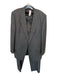 Burberry's Vintage Black & Gray Plaid 2 Button Men's Suit Black & Gray / Est L