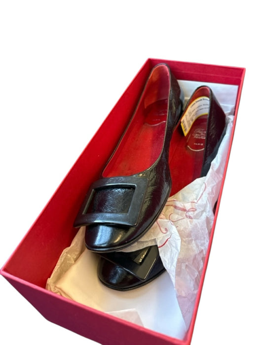 Roger Vivier Shoe Size 36 Black Leather Buckle Flats Black / 36
