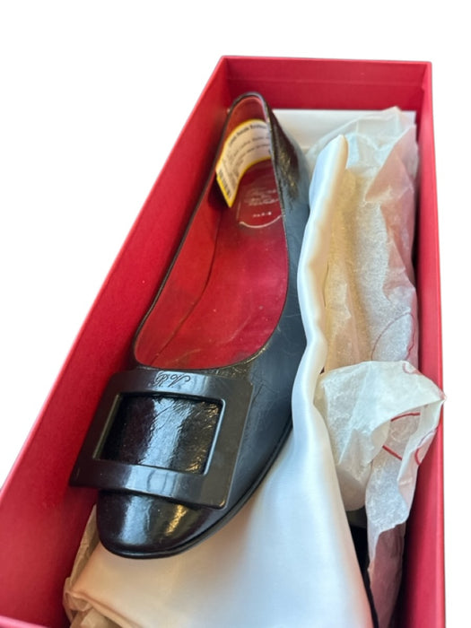Roger Vivier Shoe Size 36 Black Leather Buckle Flats Black / 36