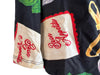 Lisa Says Gah Size M Black & Multi Rayon Elastic Waist Above Knee Skort Skirt Black & Multi / M