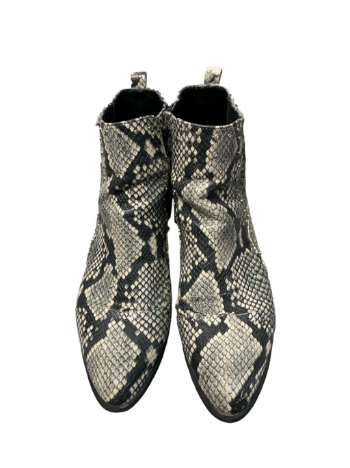 Circus Sam Edelman Shoe Size 9.5 Gray & Cream Leather Snake Skin Booties Gray & Cream / 9.5