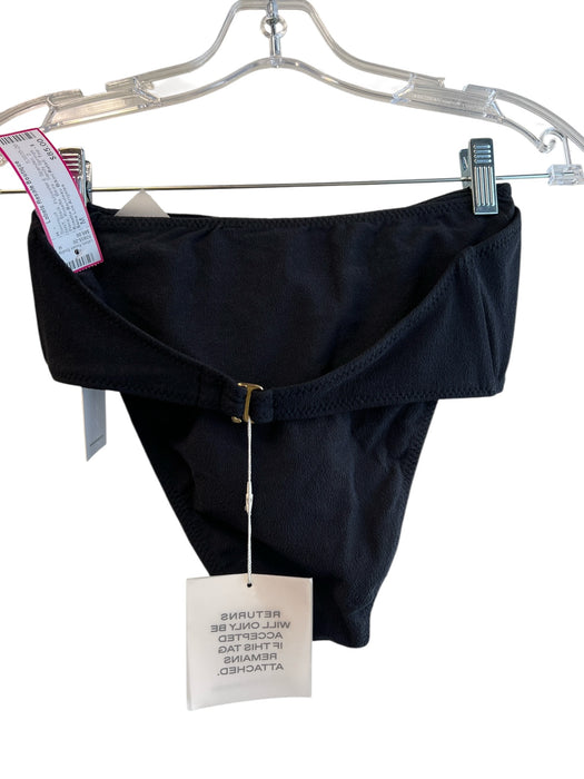 Same Los Angeles Size M Black Polyester & Spandex 2 Piece Rosette Swimsuit Black / M