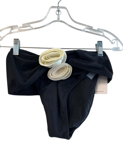 Same Los Angeles Size M Black Polyester & Spandex 2 Piece Rosette Swimsuit Black / M
