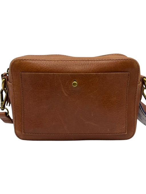 Madewell Brown Leather Zip Close Crossbody Bag Brown / Small