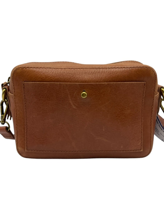 Madewell Brown Leather Zip Close Crossbody Bag Brown / Small