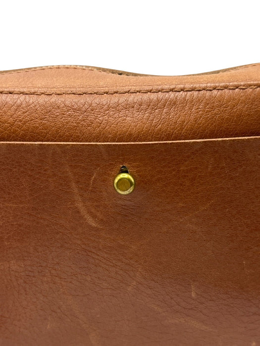 Madewell Brown Leather Zip Close Crossbody Bag Brown / Small