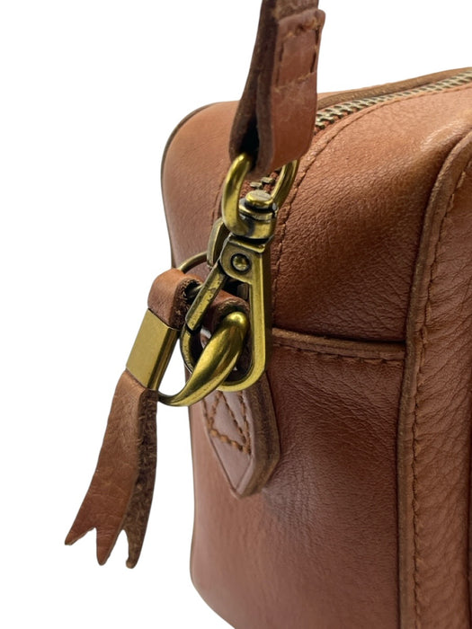 Madewell Brown Leather Zip Close Crossbody Bag Brown / Small