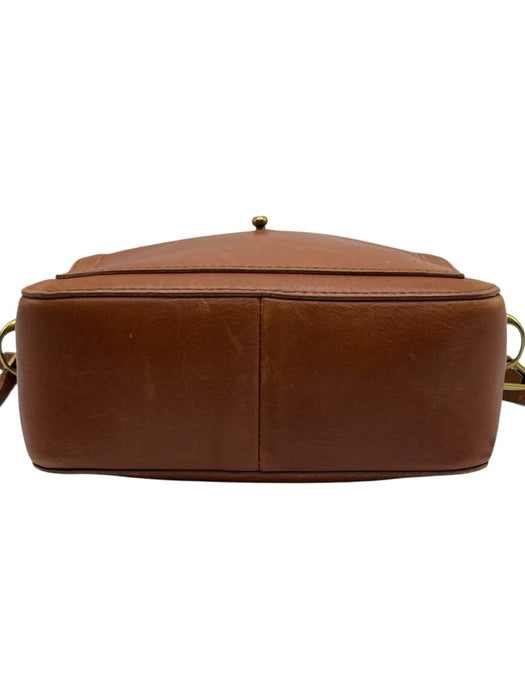 Madewell Brown Leather Zip Close Crossbody Bag Brown / Small