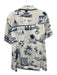 Katie Kime Size L Navy & white Modal & Cotton Short Sleeve Drawstring Short Set Navy & white / L