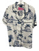 Katie Kime Size L Navy & white Modal & Cotton Short Sleeve Drawstring Short Set Navy & white / L
