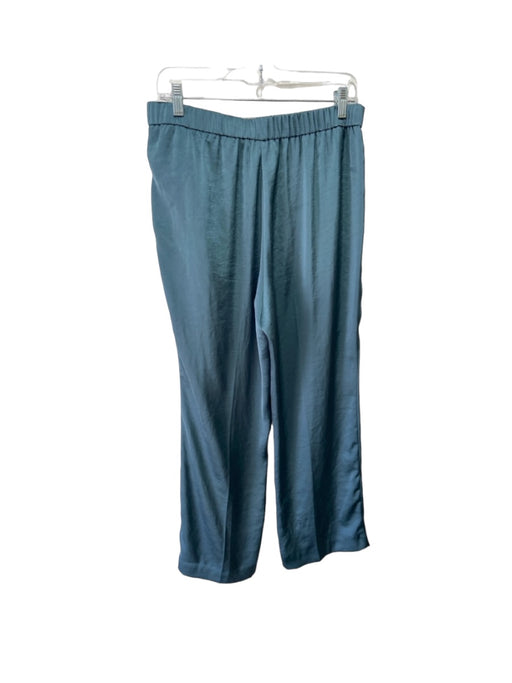 Theory Size 8 Blue Polyester Elastic Back Pockets Wide Leg Pants Blue / 8