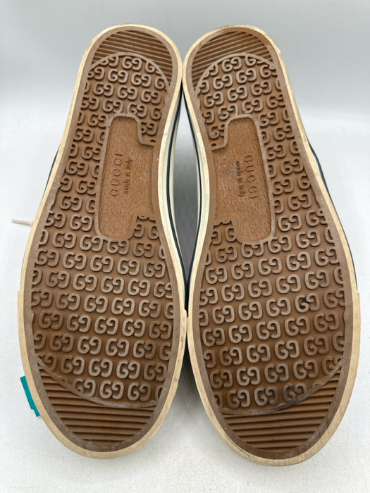 Gucci Shoe Size 10 Blue Canvas Guccissima Sneaker Men's Shoes