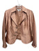 Kay Unger Size Est S Rose Gold Silk Embroidered Zip & Hook Closure Skirt Set Rose Gold / Est S