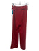 Cinq a Sept Size 4 Red Triacetate Trouser High Rise Wide Leg Belt Inc Pants Red / 4