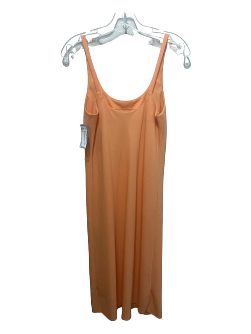 Tibi Size 4 Peach Polyester Sleeveless Semi Sheer Side Slits Dress Peach / 4