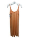 Tibi Size 4 Peach Polyester Sleeveless Semi Sheer Side Slits Dress Peach / 4