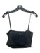 Amanda Uprichard Size M Black Viscose Blend Spaghetti Strap Sleeveless Top Black / M