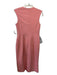 Kay Unger Size 8 Pink Polyester Blend Sleeveless Twist Assymetric Neck Dress Pink / 8