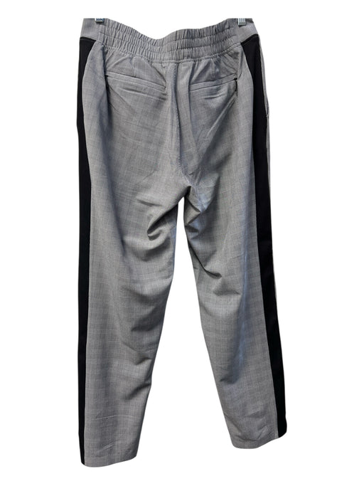 Athleta Size 6 Black & White Polyester Stretch Back Plaid Pockets Pants Black & White / 6