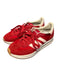 Adidas Shoe Size 9 Red Nylon & Suede Low Top lace up Almond Toe Sneaker Shoes Red / 9
