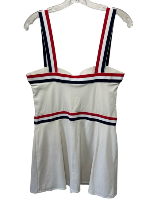 Reformation Size XL Cream, Red & Multi Poly Blend Striped Athletic Dress Cream, Red & Multi / XL