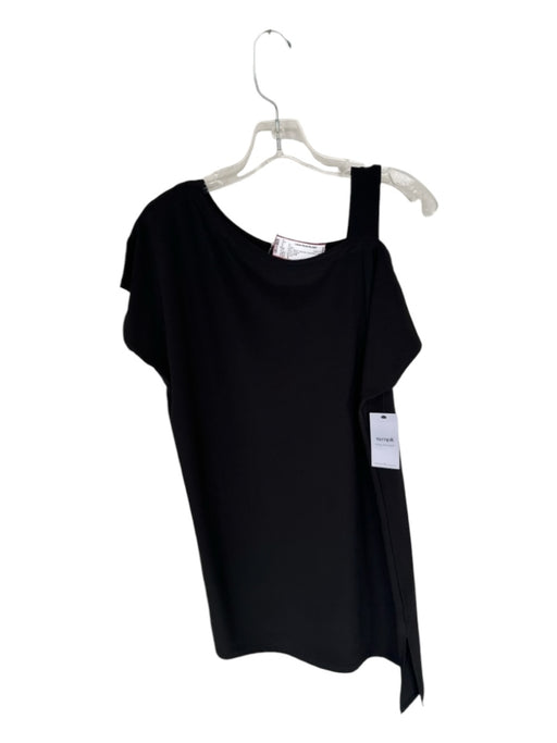 Sympli Size 6 Black Polyester Short Sleeve Shift Dress Dress Black / 6