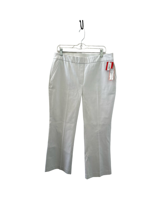 Spanx Size XL White Cotton Blend Elastic Waist Bootcut Pants White / XL